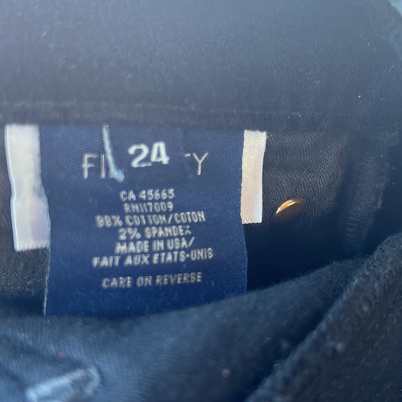 Fidelity Gwen Velveteen Ankle Skinny Jeans FIDELITY DENIM black velour velvet - Picture 5 of 8